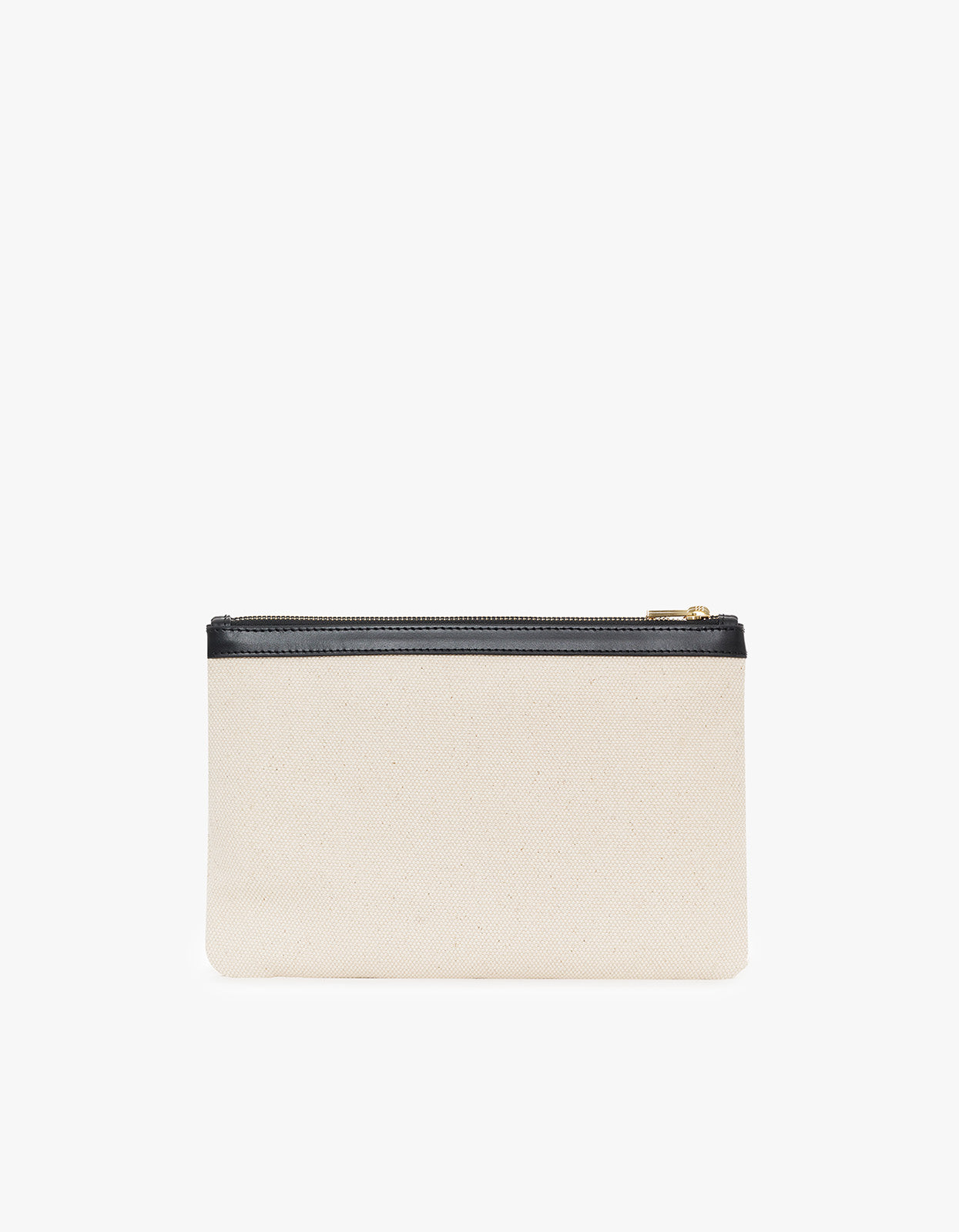 Lili Pouch - Natural Canvas With Black