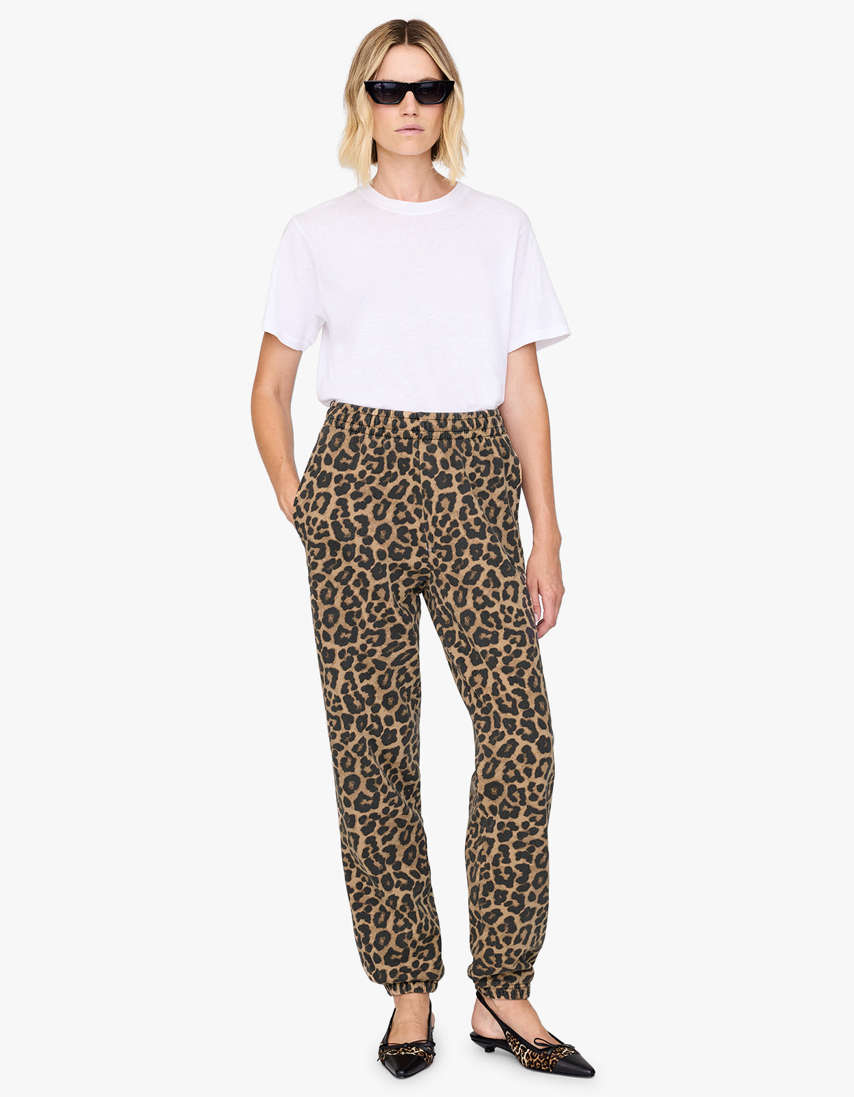 Karter Jogger Framed Monogram - Black And Brown Leopard
