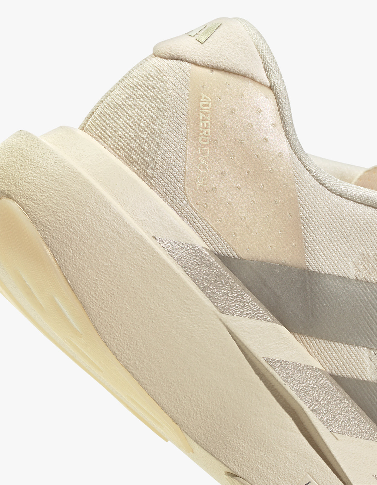 Womens Adizero EVO SL - Wonder White/ Cyber Metallic/Warm Vanilla