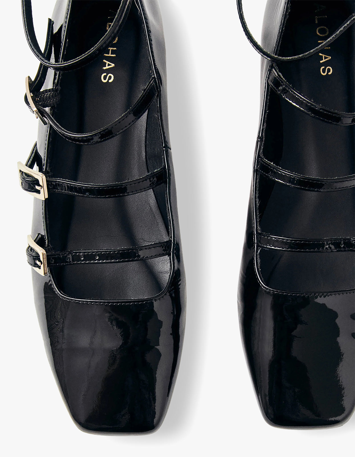 Luke Leather Ballet Flats - Onix Black