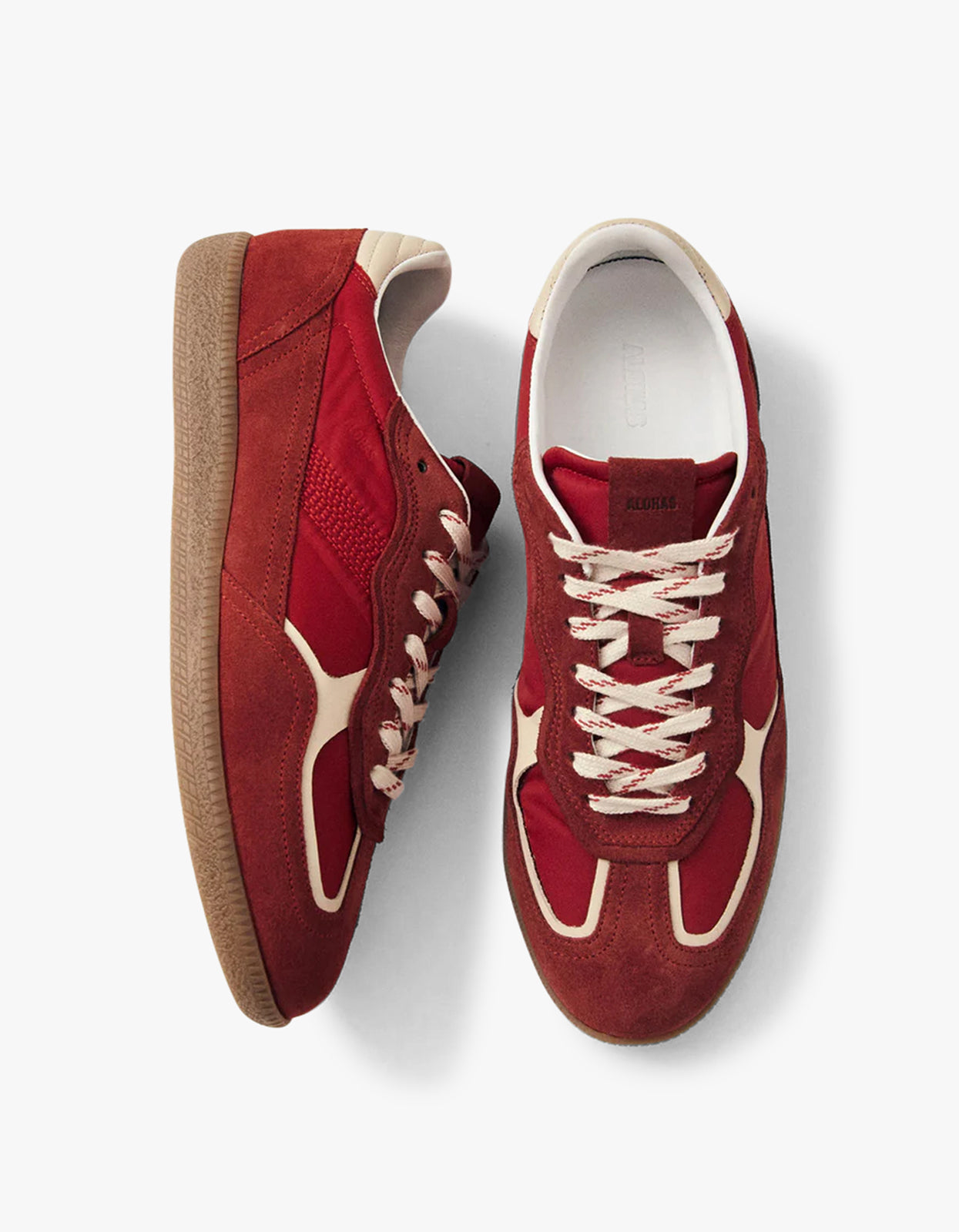 Tb.490 Rife Sheen Leather Sneakers - Red