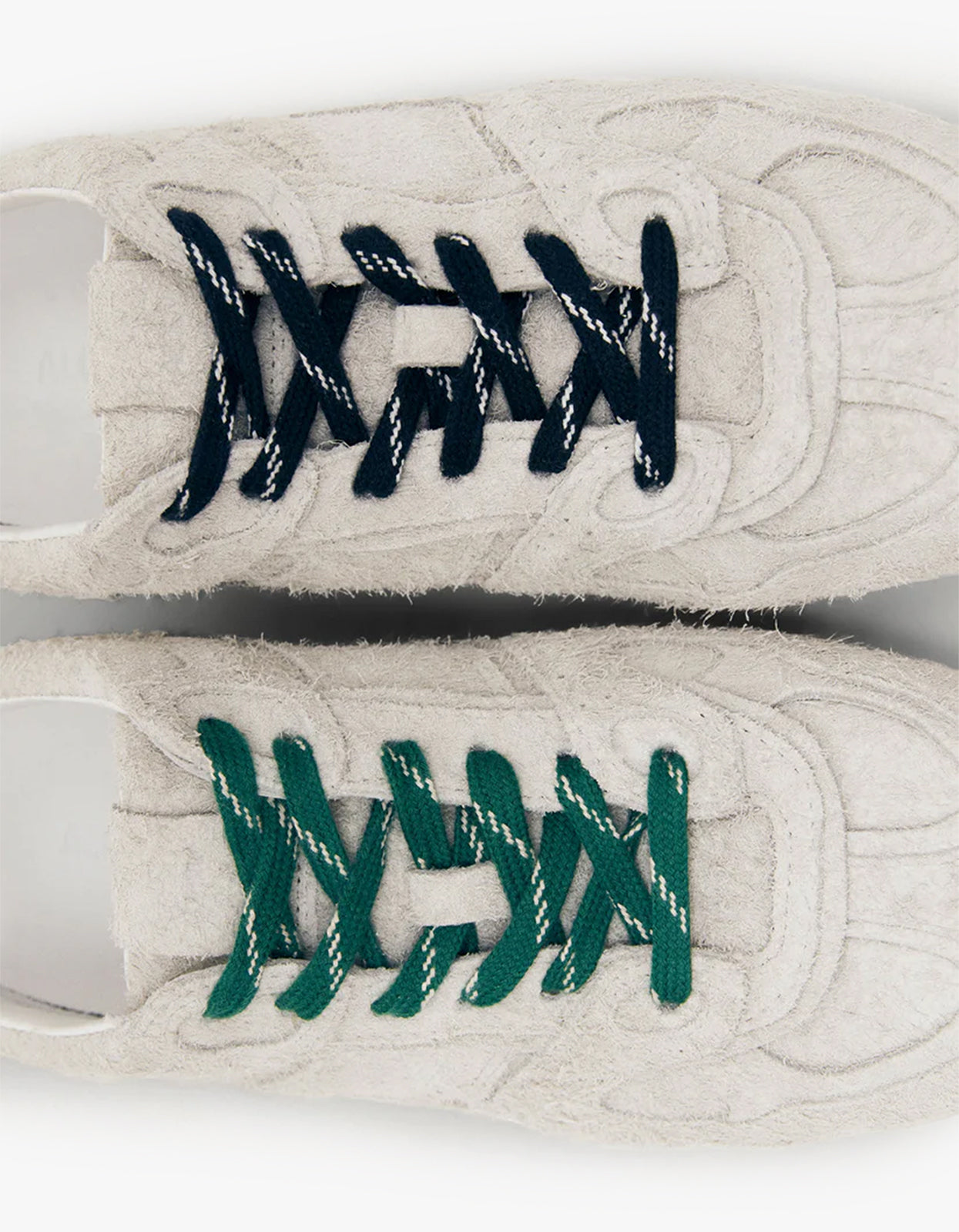 Tb.56 Suede Fuzzy Leather Sneakers - Light Grey