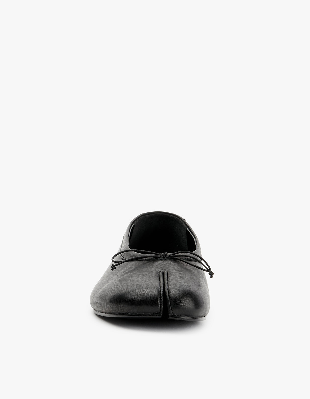 Lana Tabi Ballet Flat - Black Leather