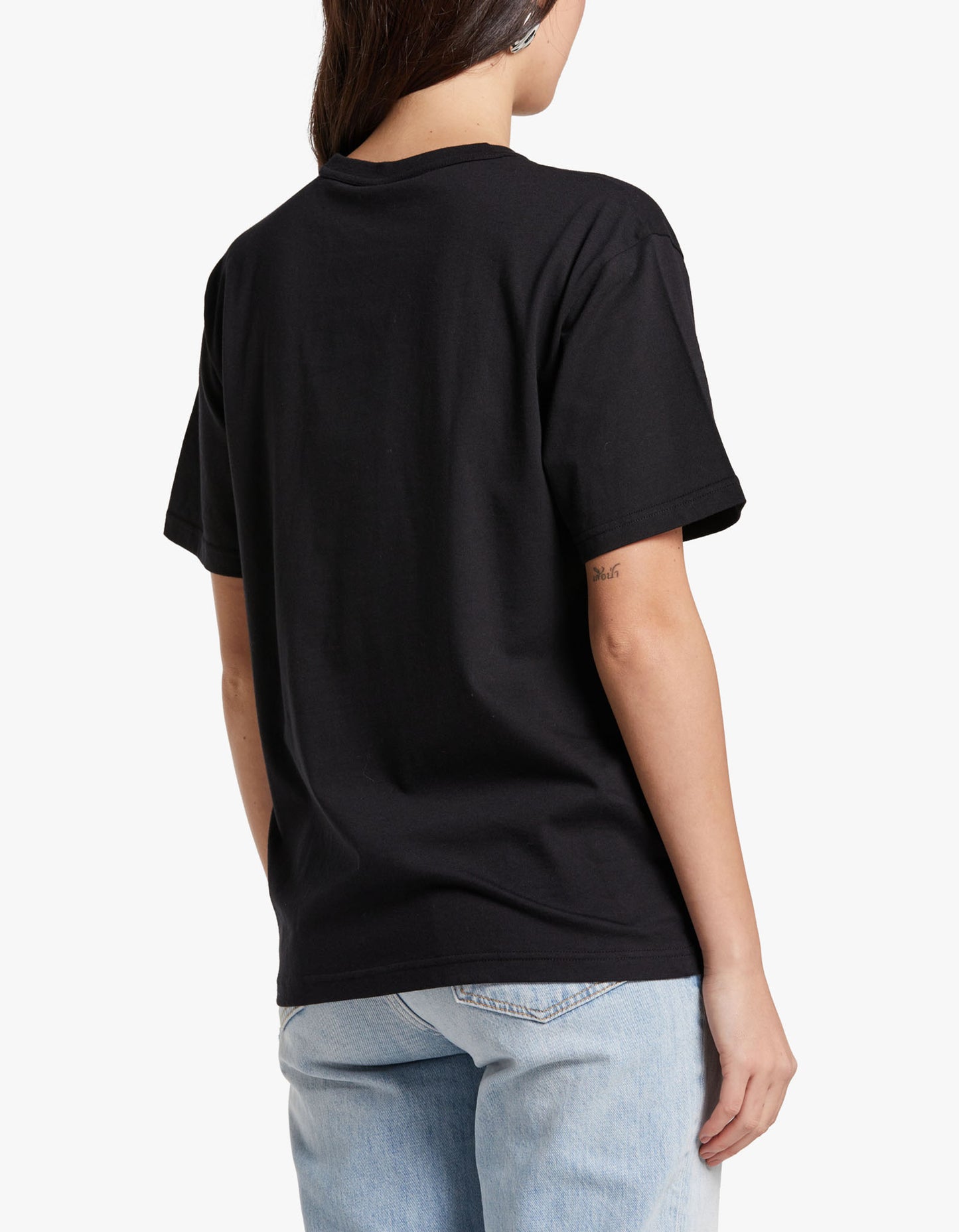 Essential Jersey S/S Tee W/ Puff Logo - Black