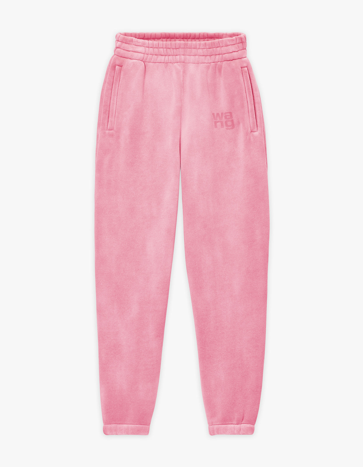 Essential Terry Classic Sweatpant Puff Paint Logo - Washed Lotus