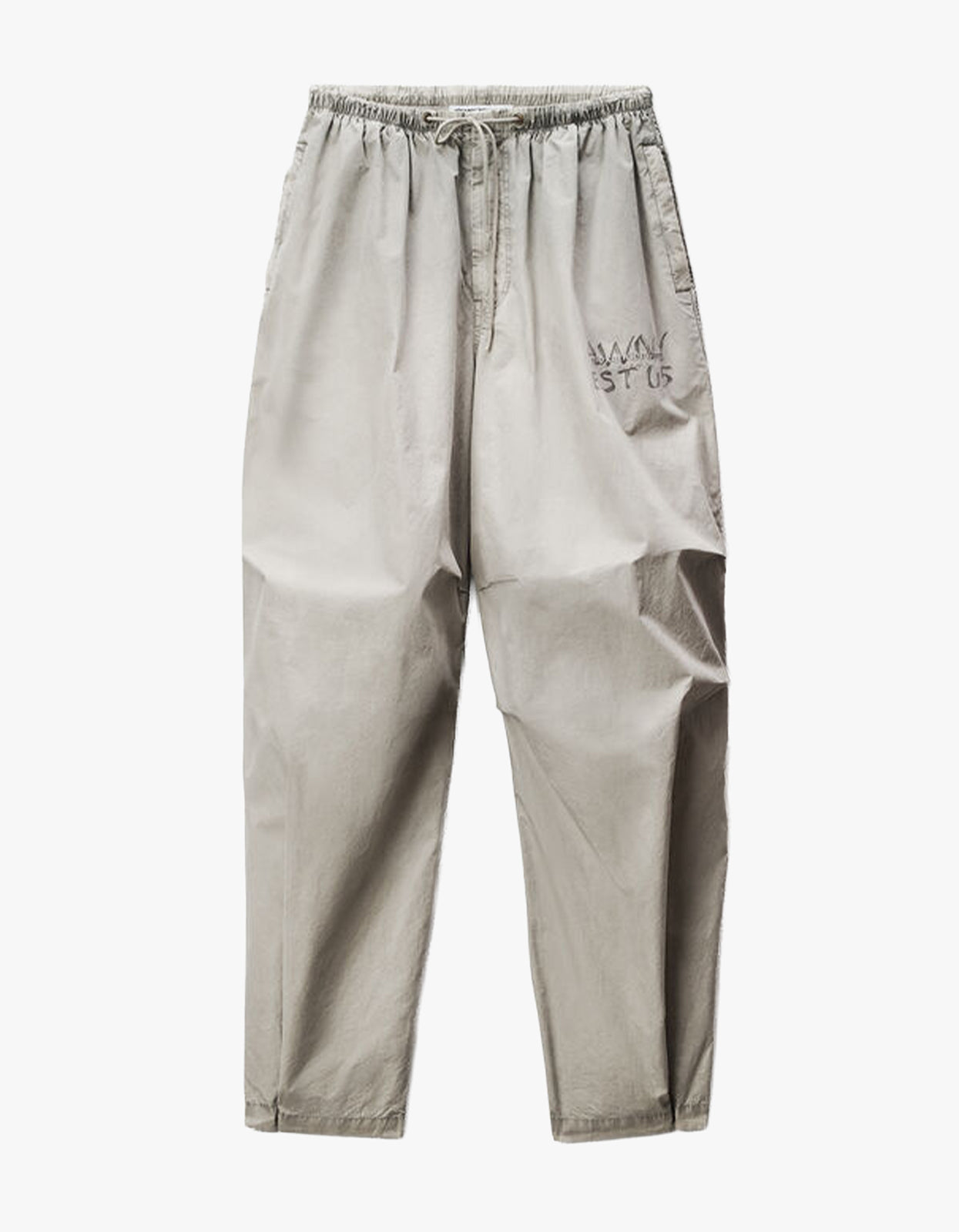 Mid Rise Parachute Track Pant - Stone