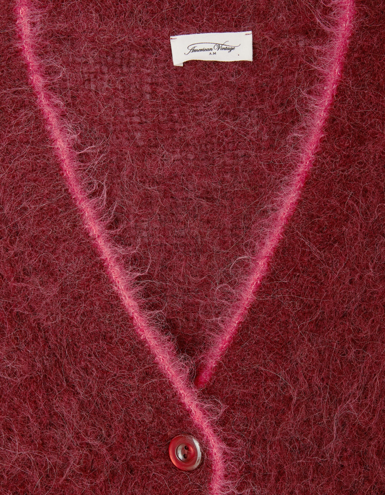 Womens Cardigan bymi - Burgundy Black Melange