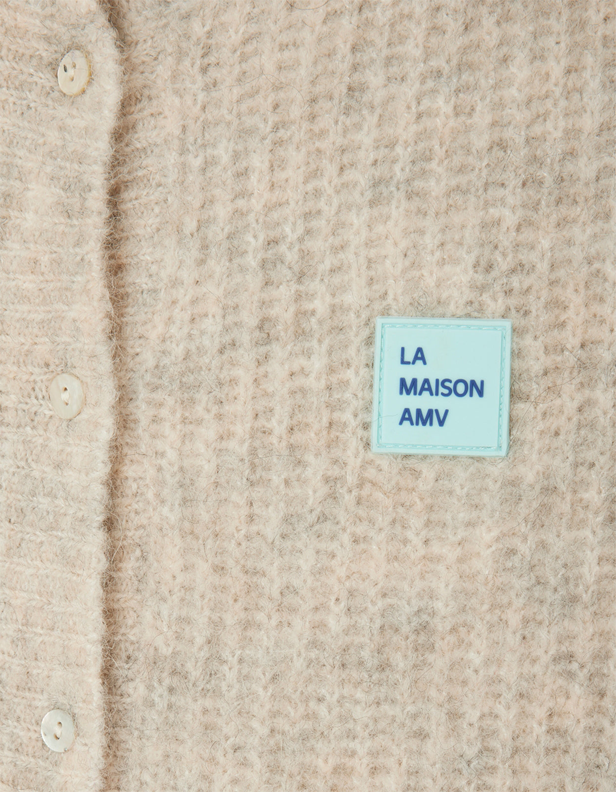 Womens Cardigan East - Melange Powder Snow