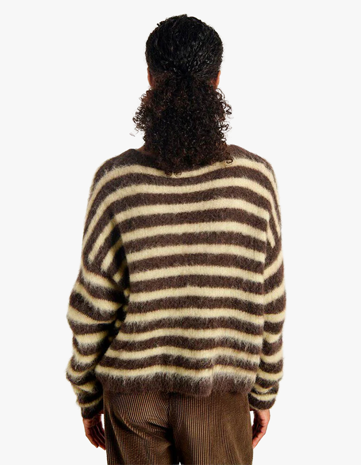 Womens Cardigan Nenybay - Root Striped Soy