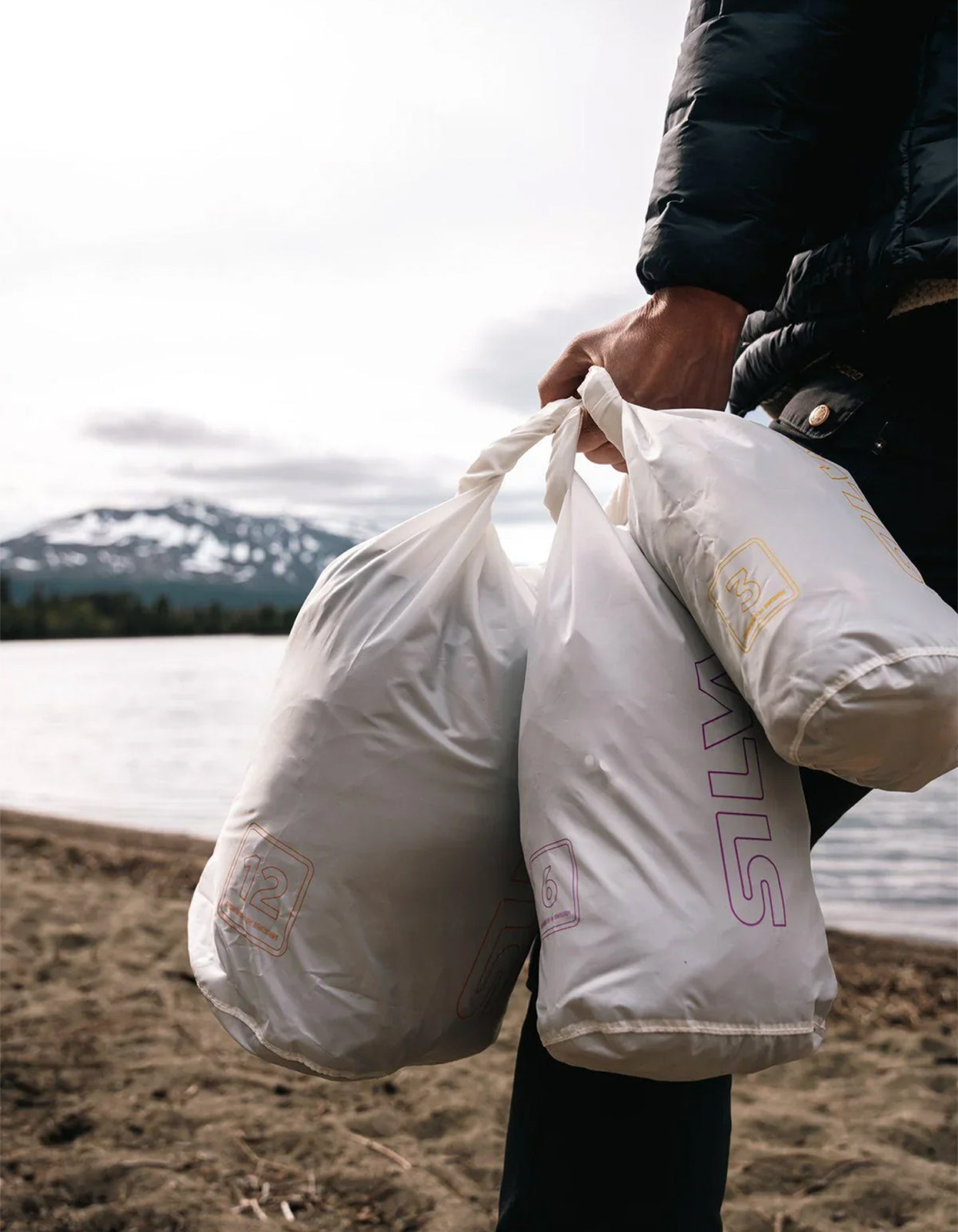 Terra Dry Bag 12L - White/Orange