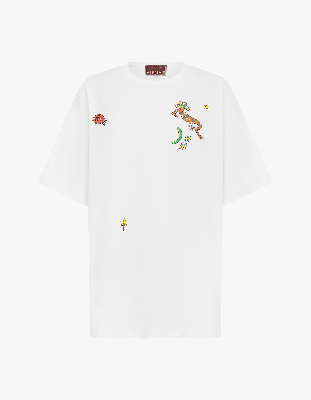 Play Embroidered Tee - Cream
