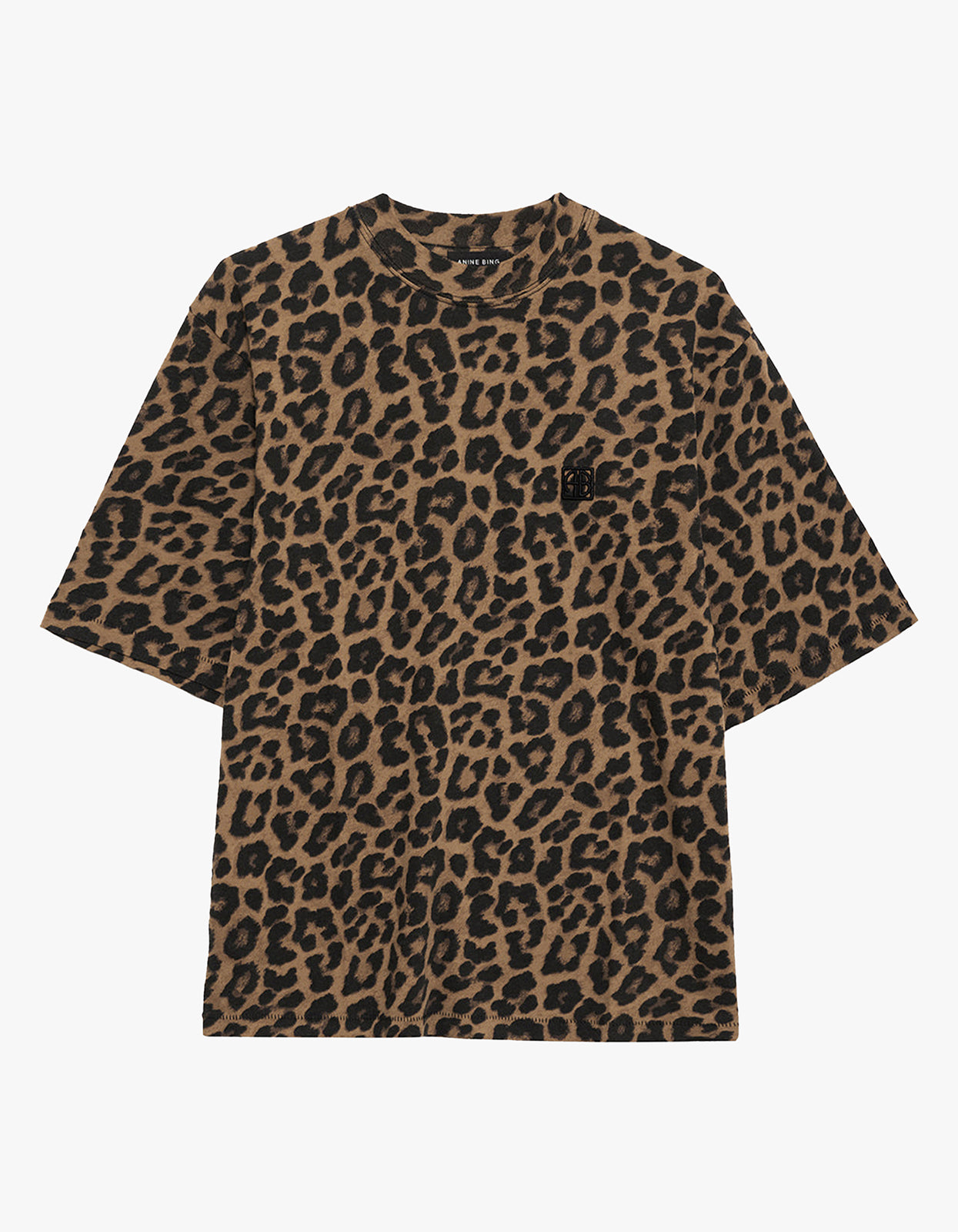 Avi Tee - Black And Brown Leopard