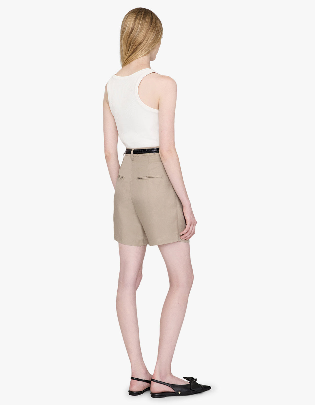 Carrie Short - Oatmeal Linen Blend