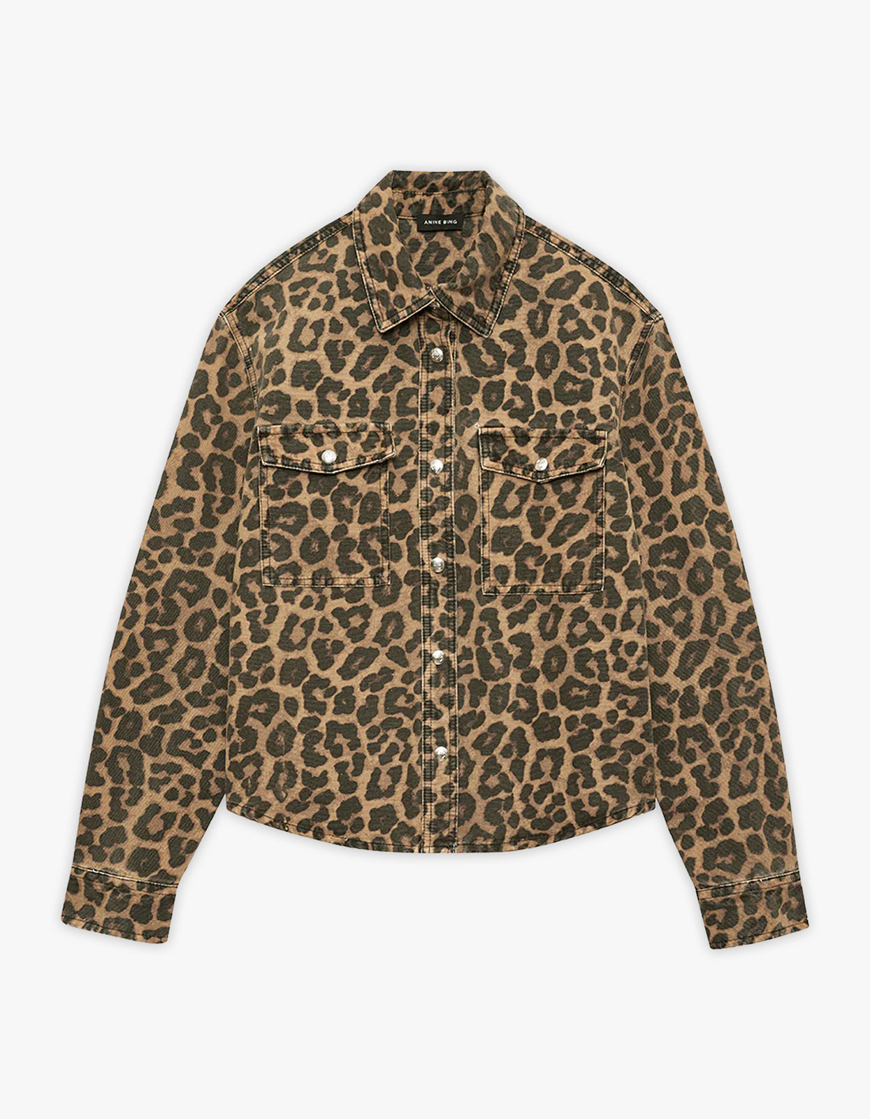 Paxton Shirt - Black And Brown Leopard