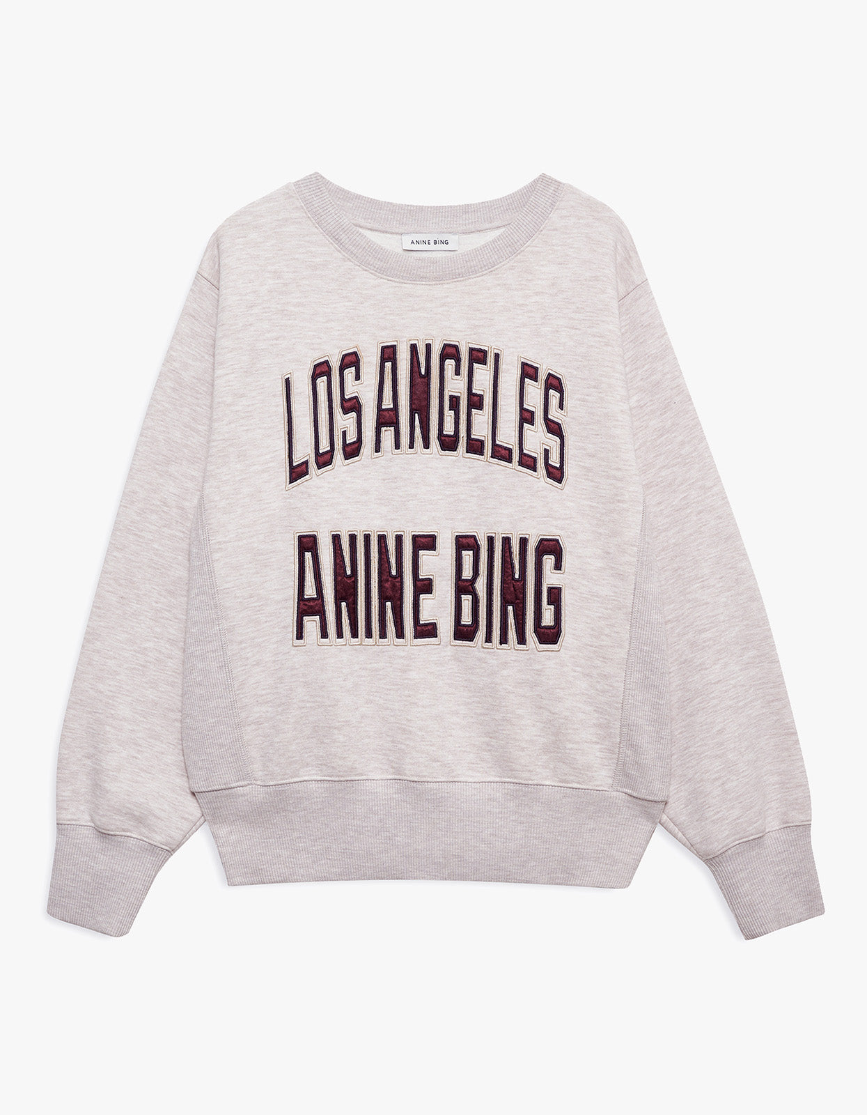Harry Shrunken Sweatshirt La - Oatmeal Melange