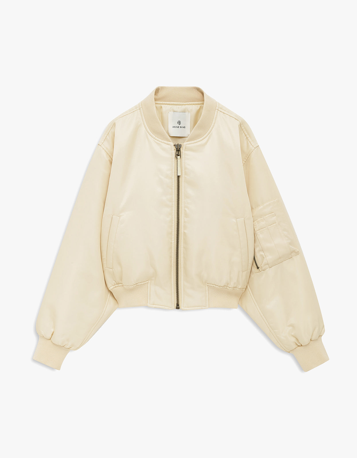 Cropped Leon Bomber - Butter Yellow