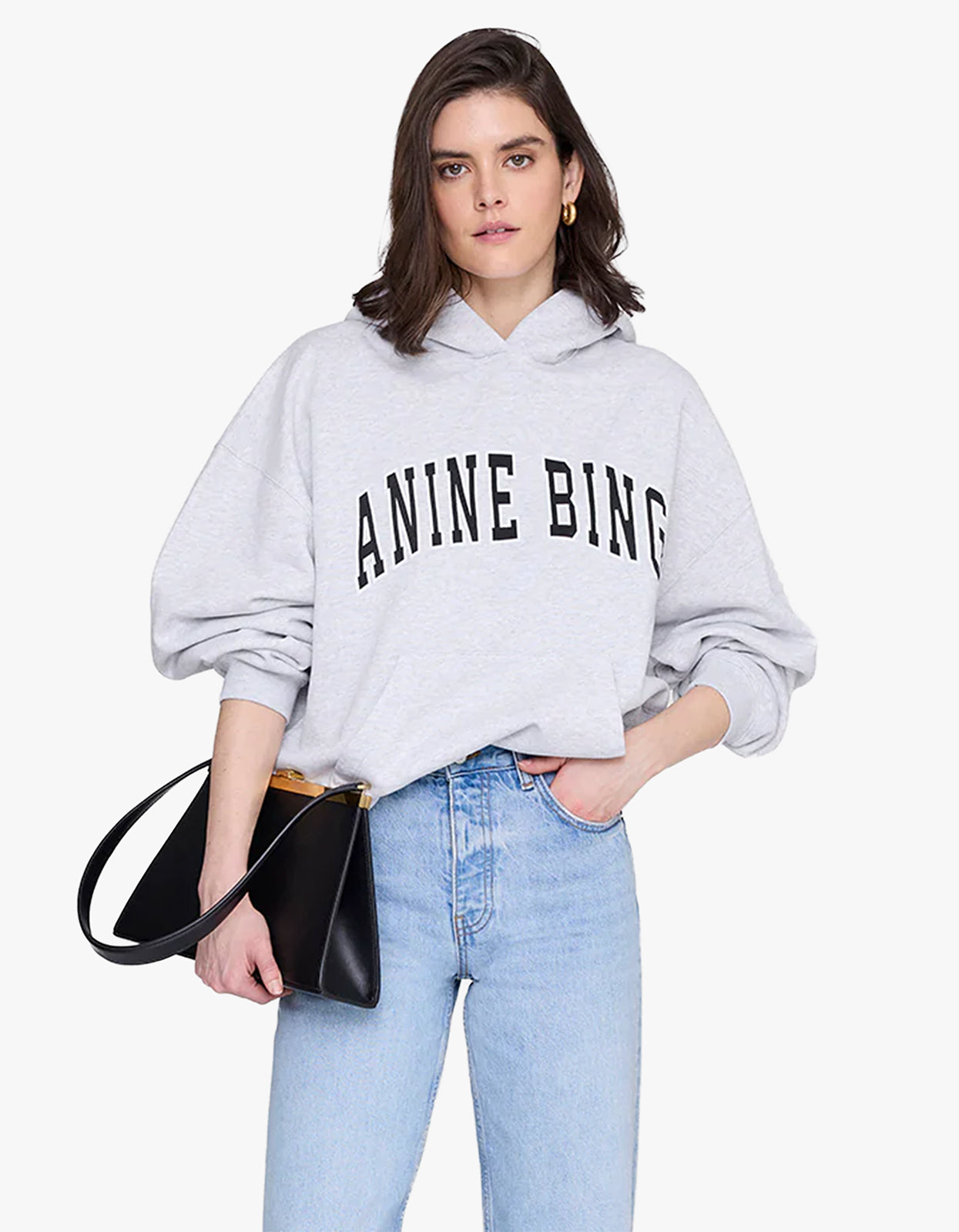 Anine Bing - Harvey Sweatshirt New Classic Medium Heather Grey