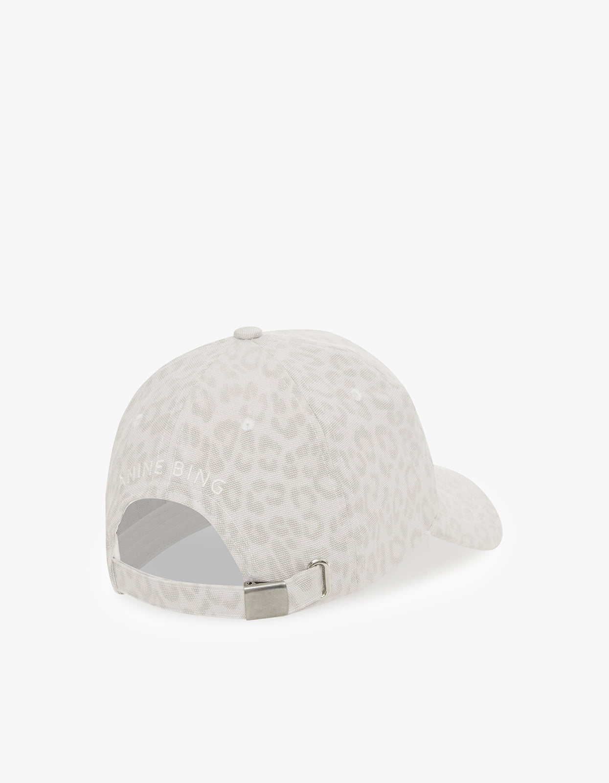 Jeremy Baseball Cap Ab - Washed White Leopard