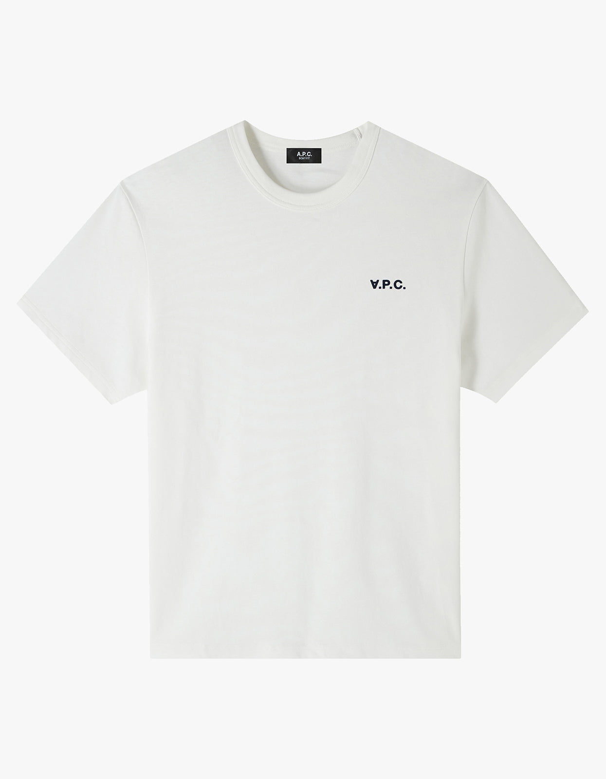 Boxy Petit VPC T Shirt TAE White/Dark Navy – Superette