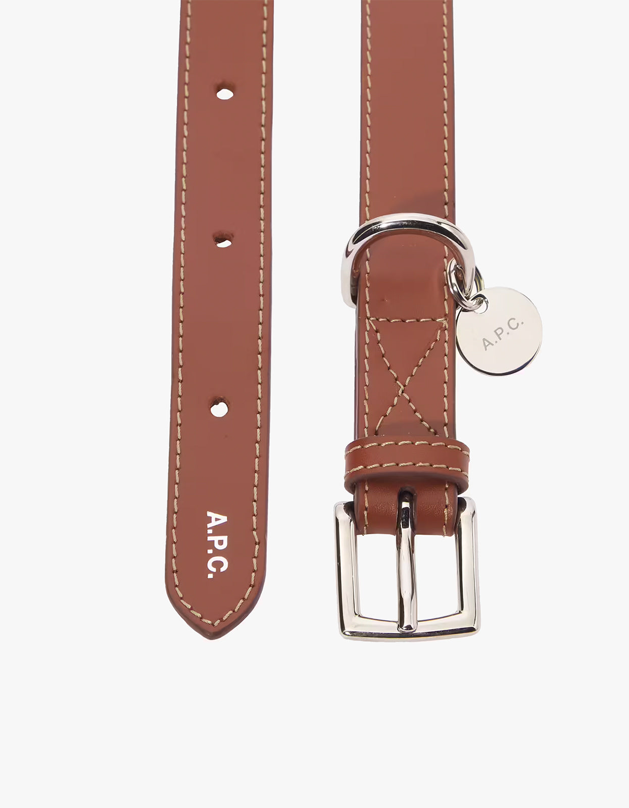 TOUTOU Leather Dog Collar - CAD Hazelnut
