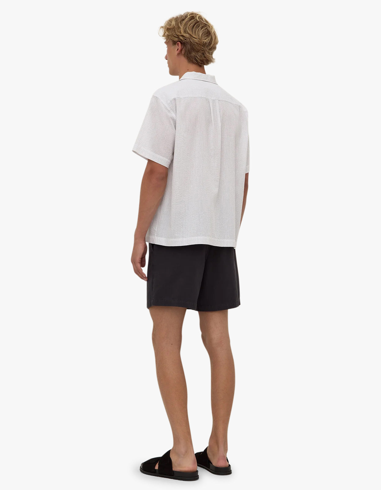 Will Short Sleeve Shirt - White/Navy