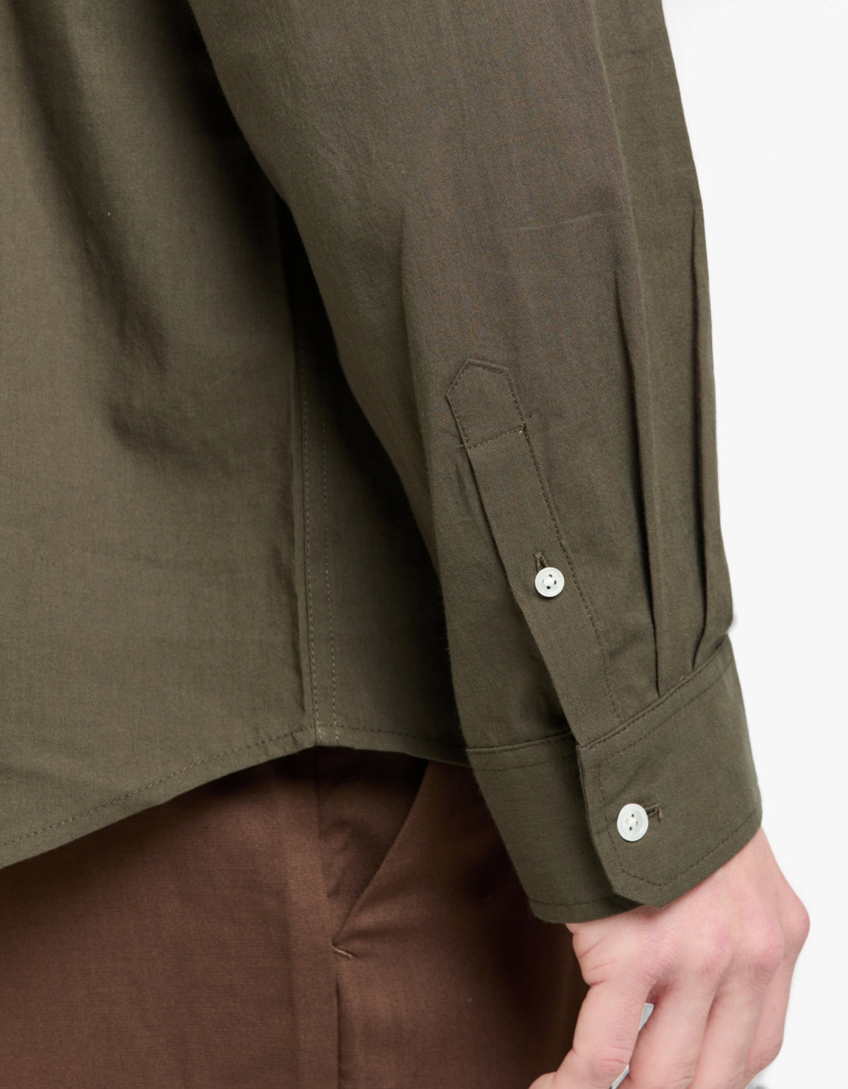 Franco Long Sleeve Shirt - Dark Military
