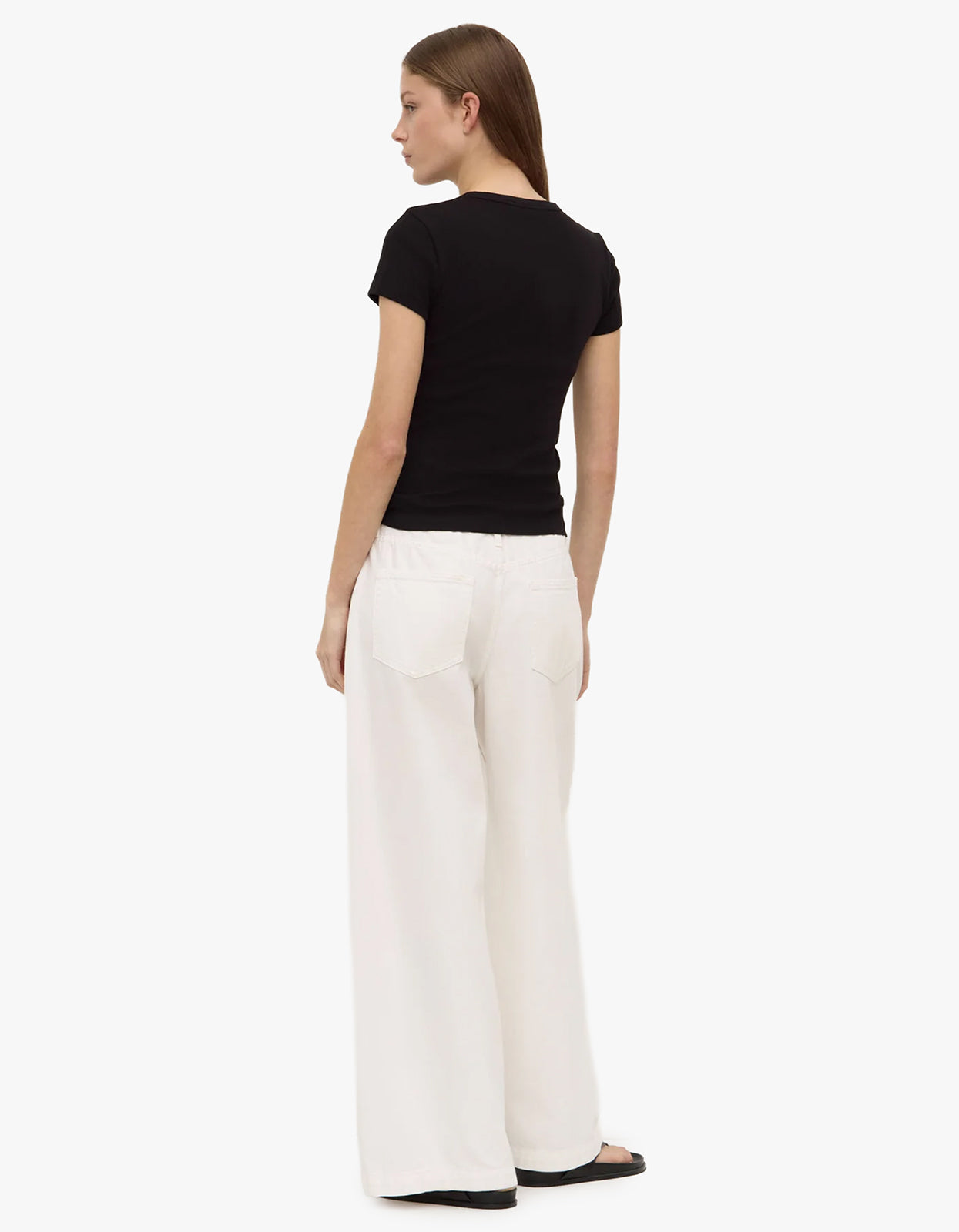 Linley Rib Tee - Black