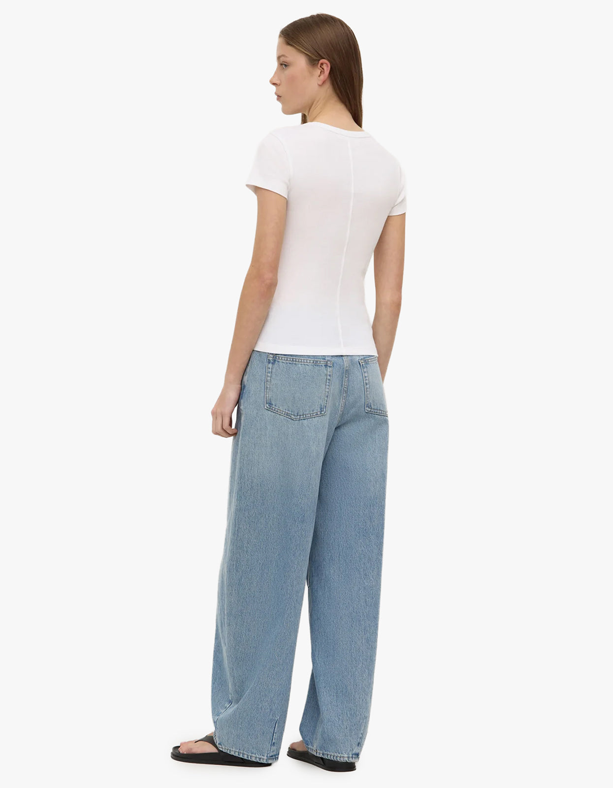 Linley Rib Tee - White