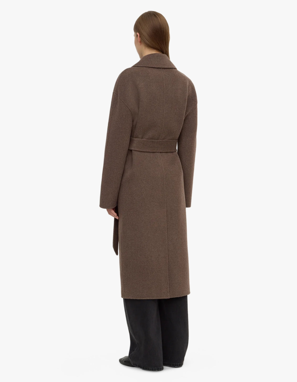Ivy Wool Coat - Cocoa Marle