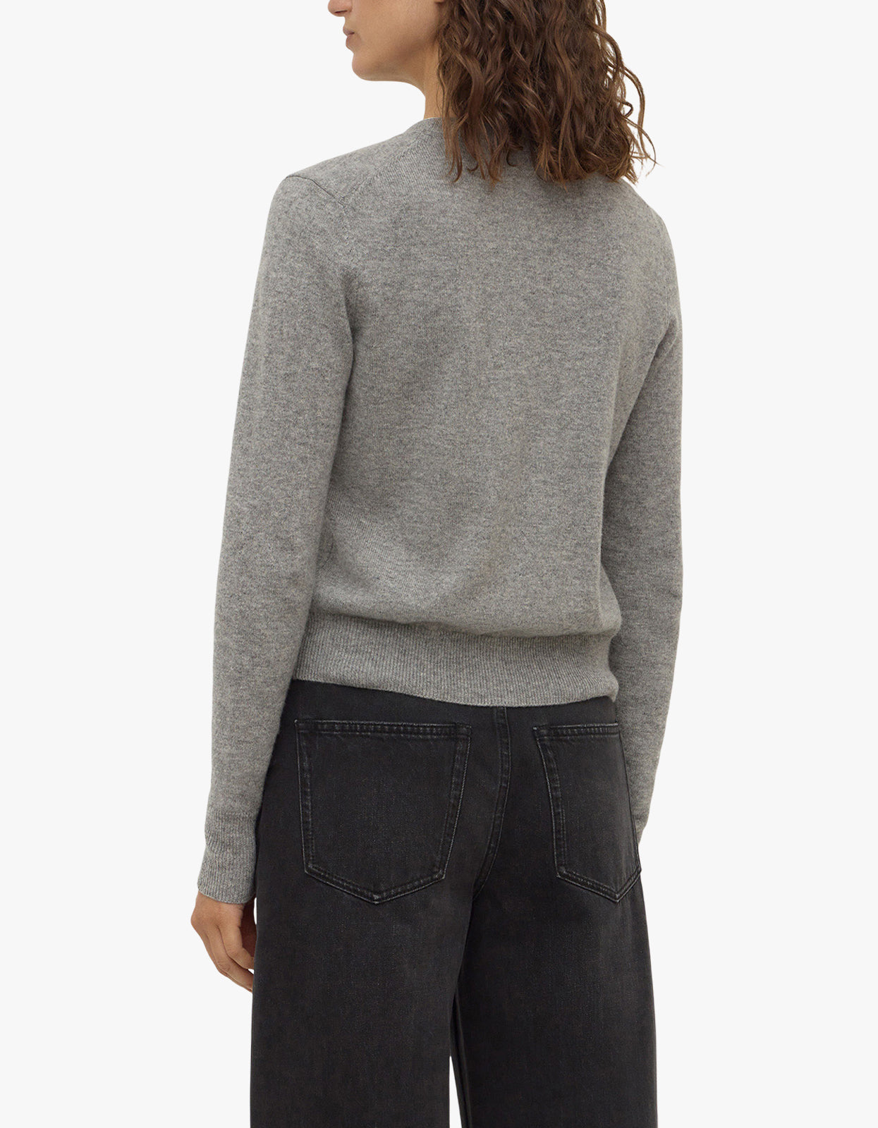 Benny Knit Cardigan - Grey Marle