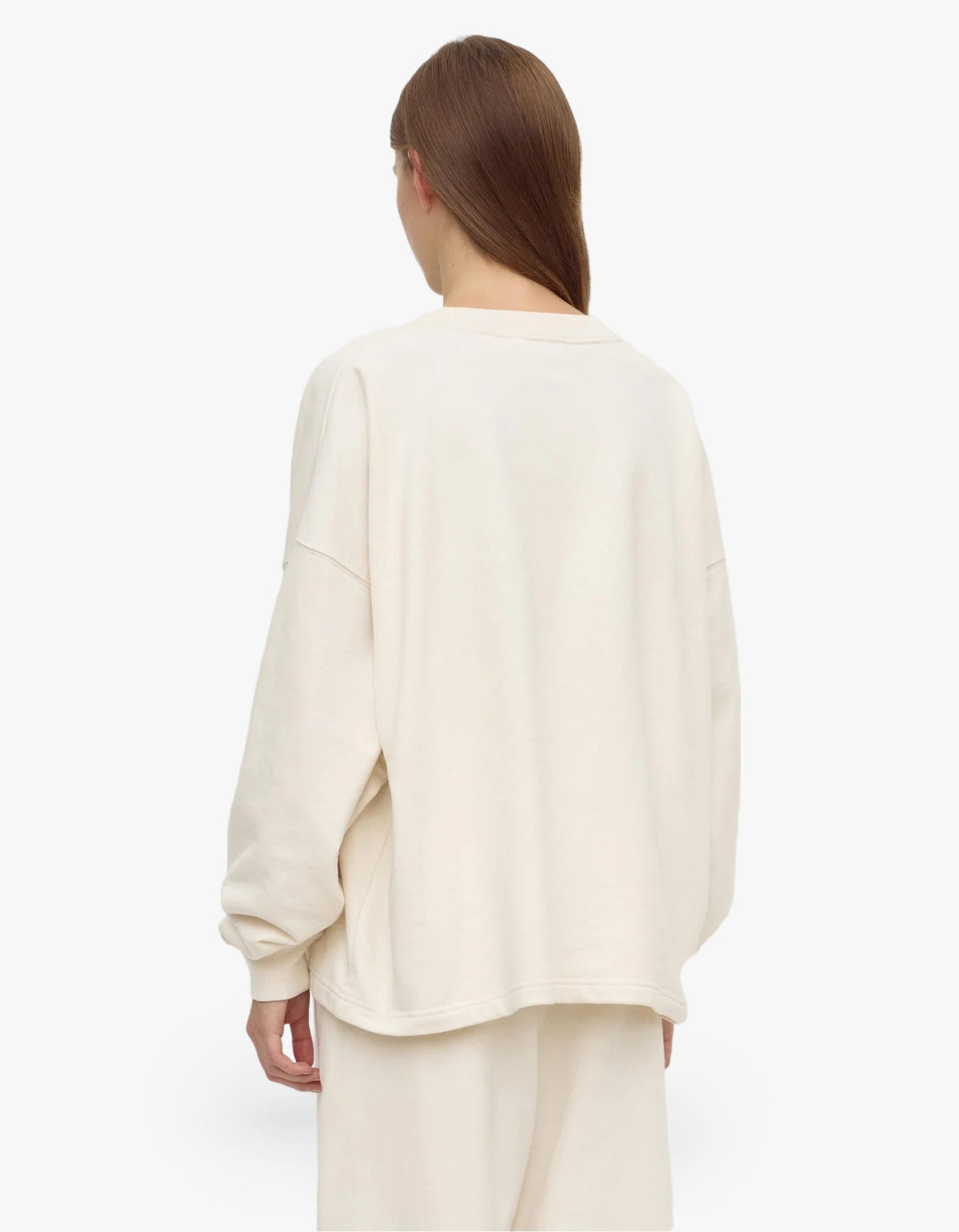 Brushed Cotton Lounge Sweater - Shell