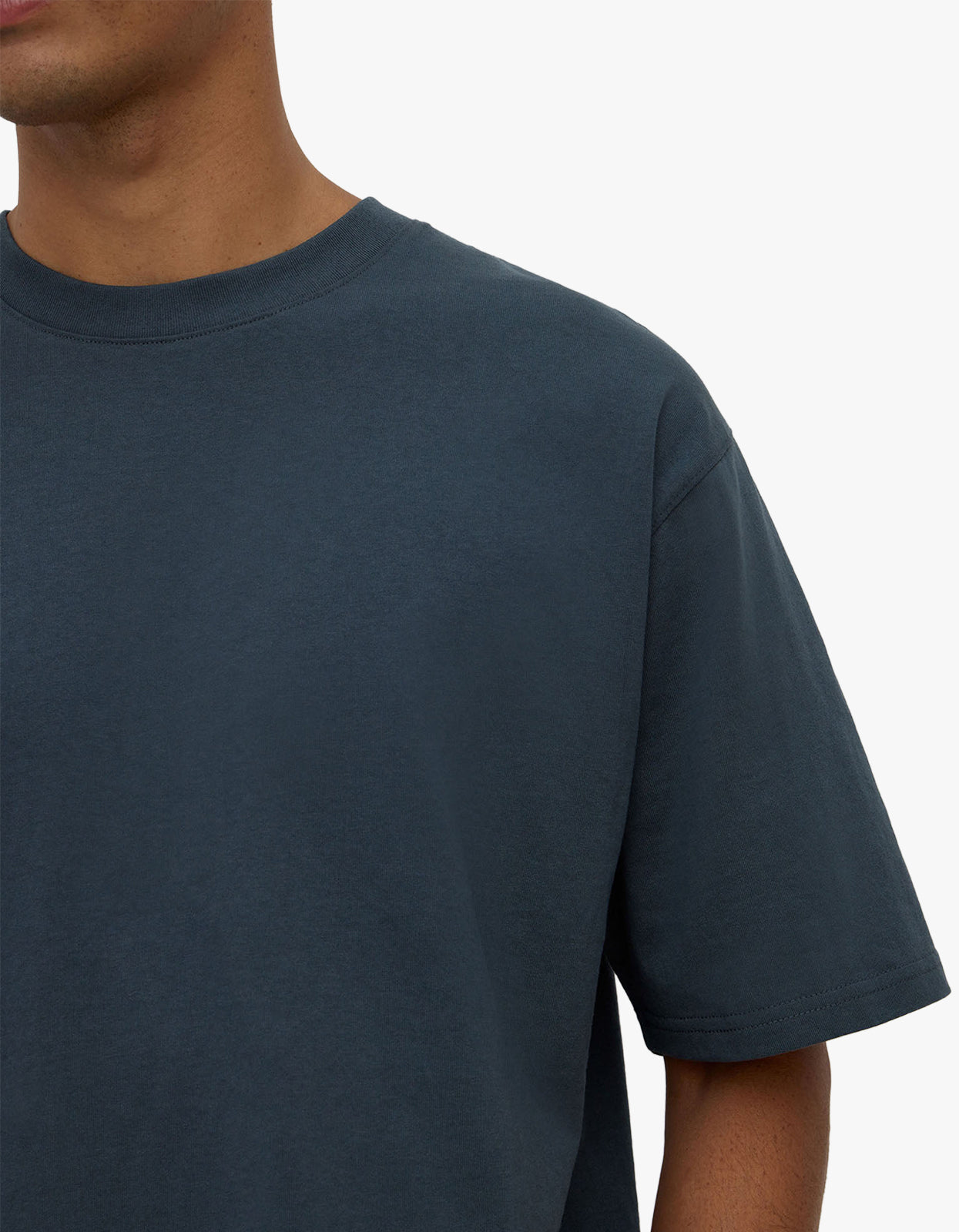 Knox Organic Oversized Tee - Harbour