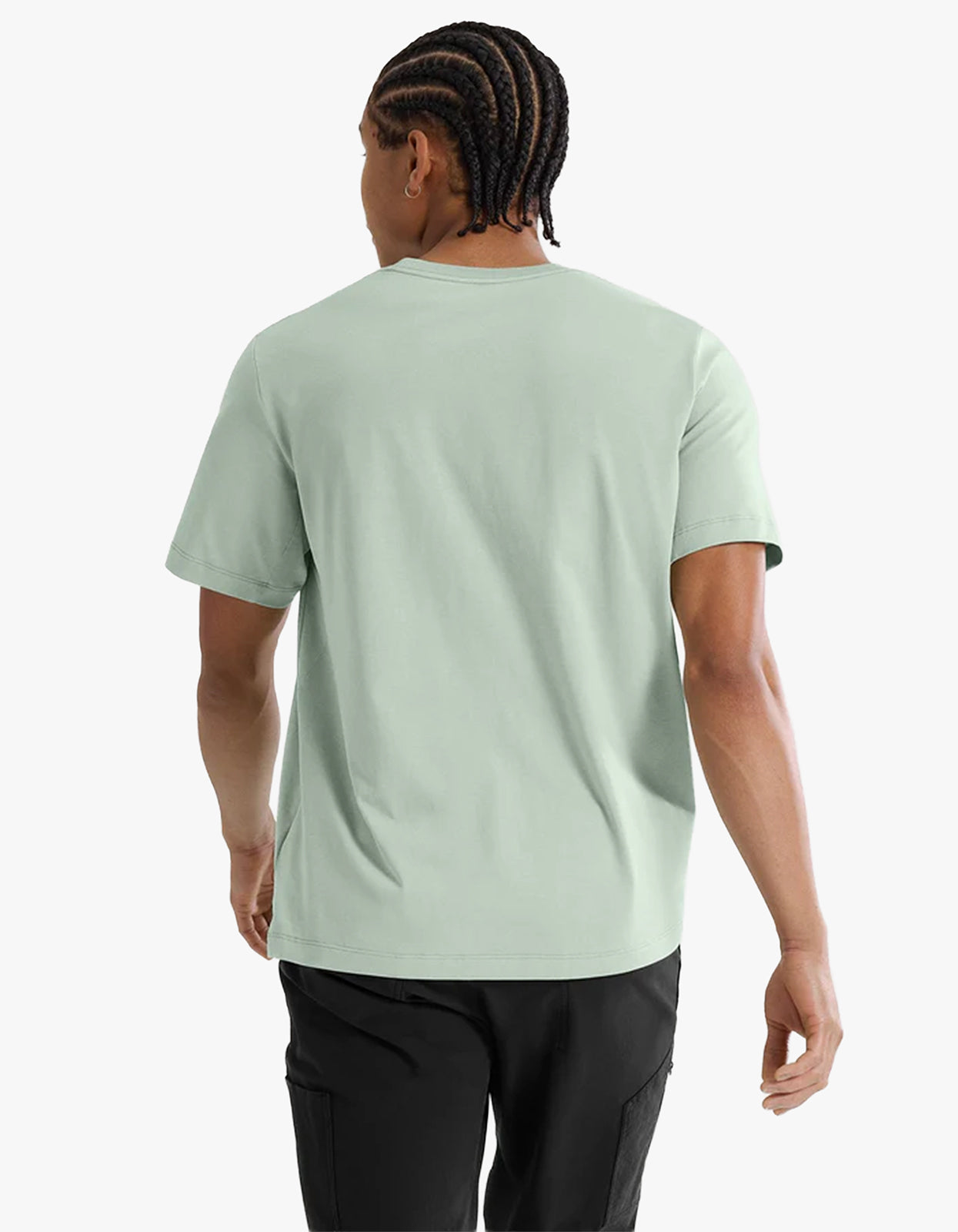 M Arc Word Logo S/S T Shirt - Stone Green/Phosphorescent