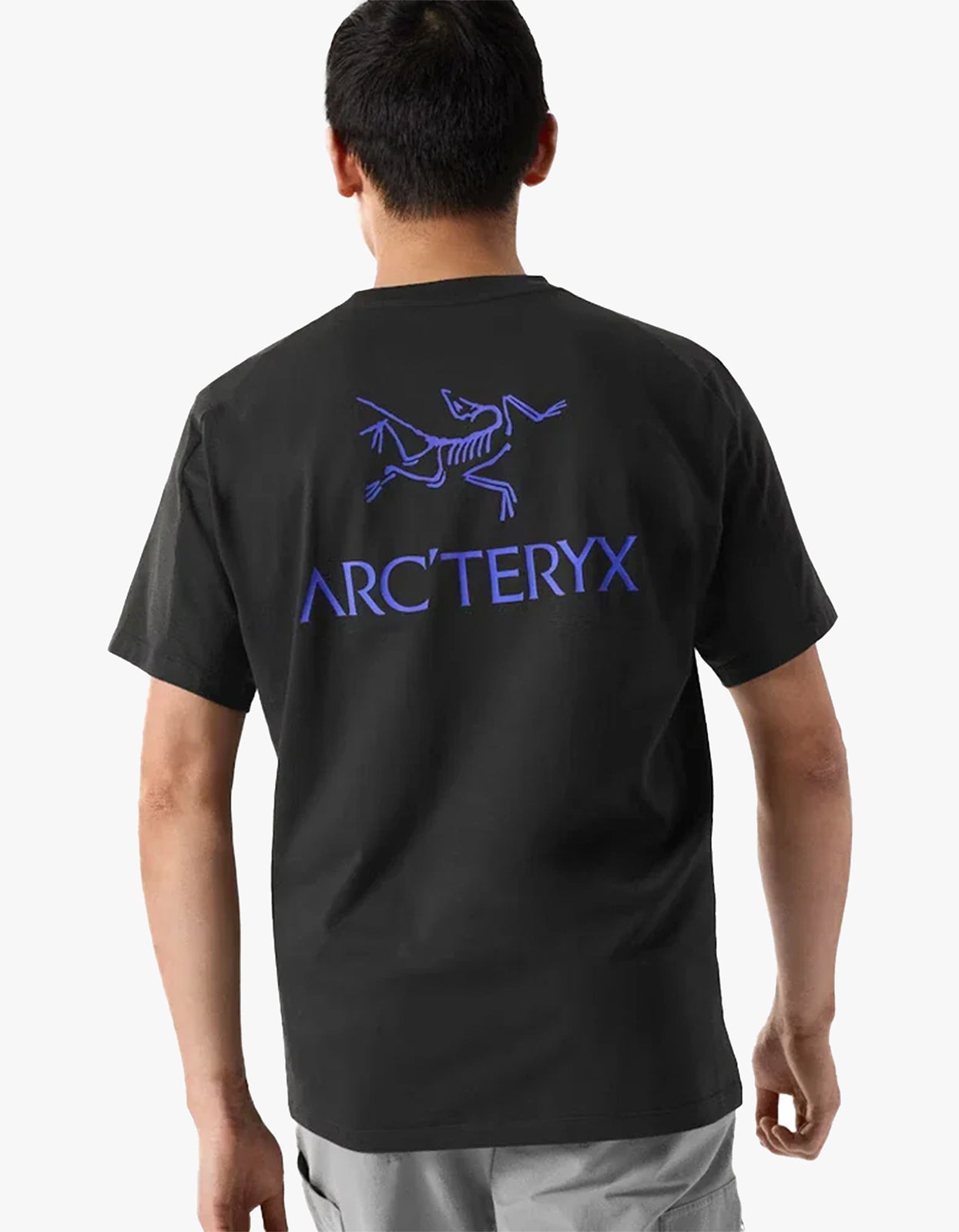 M Kragg Supima Cotton Bird Word S/S T Shirt - Black/Electra