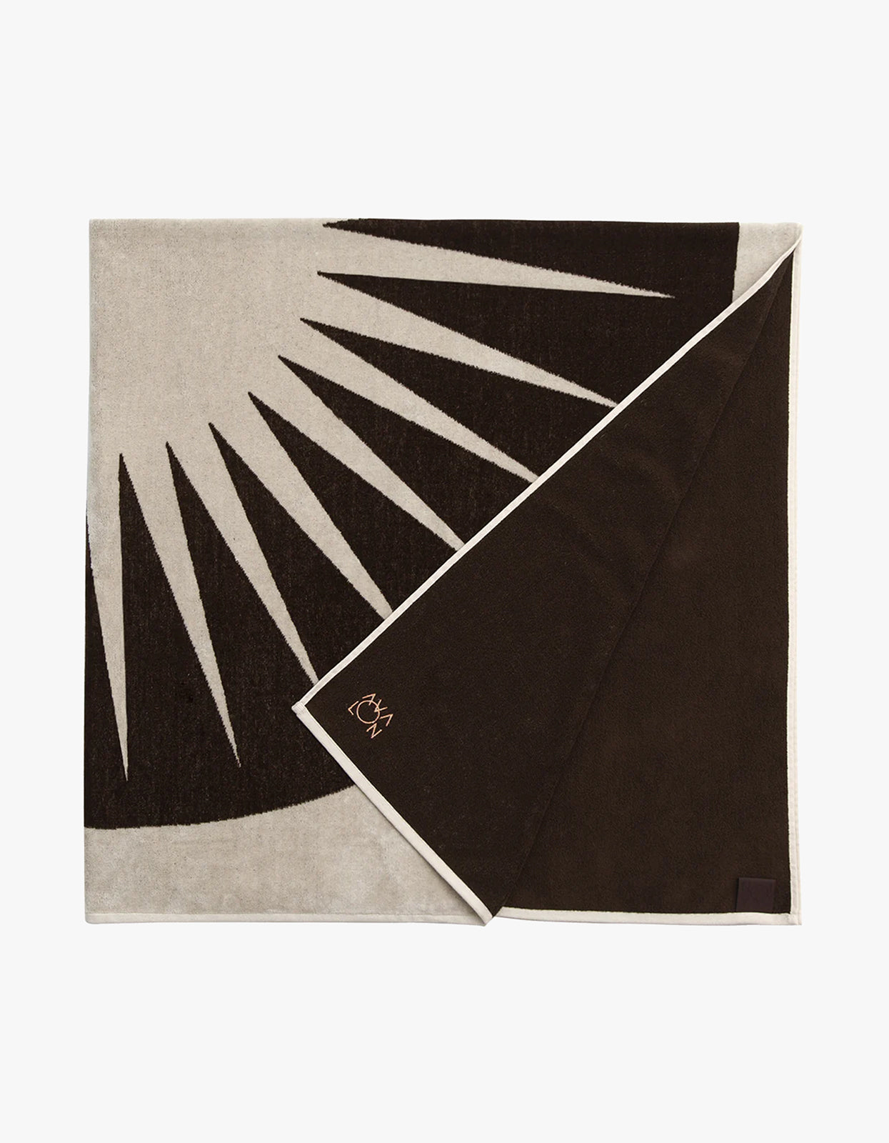 Modern Love Towel - Chocolate