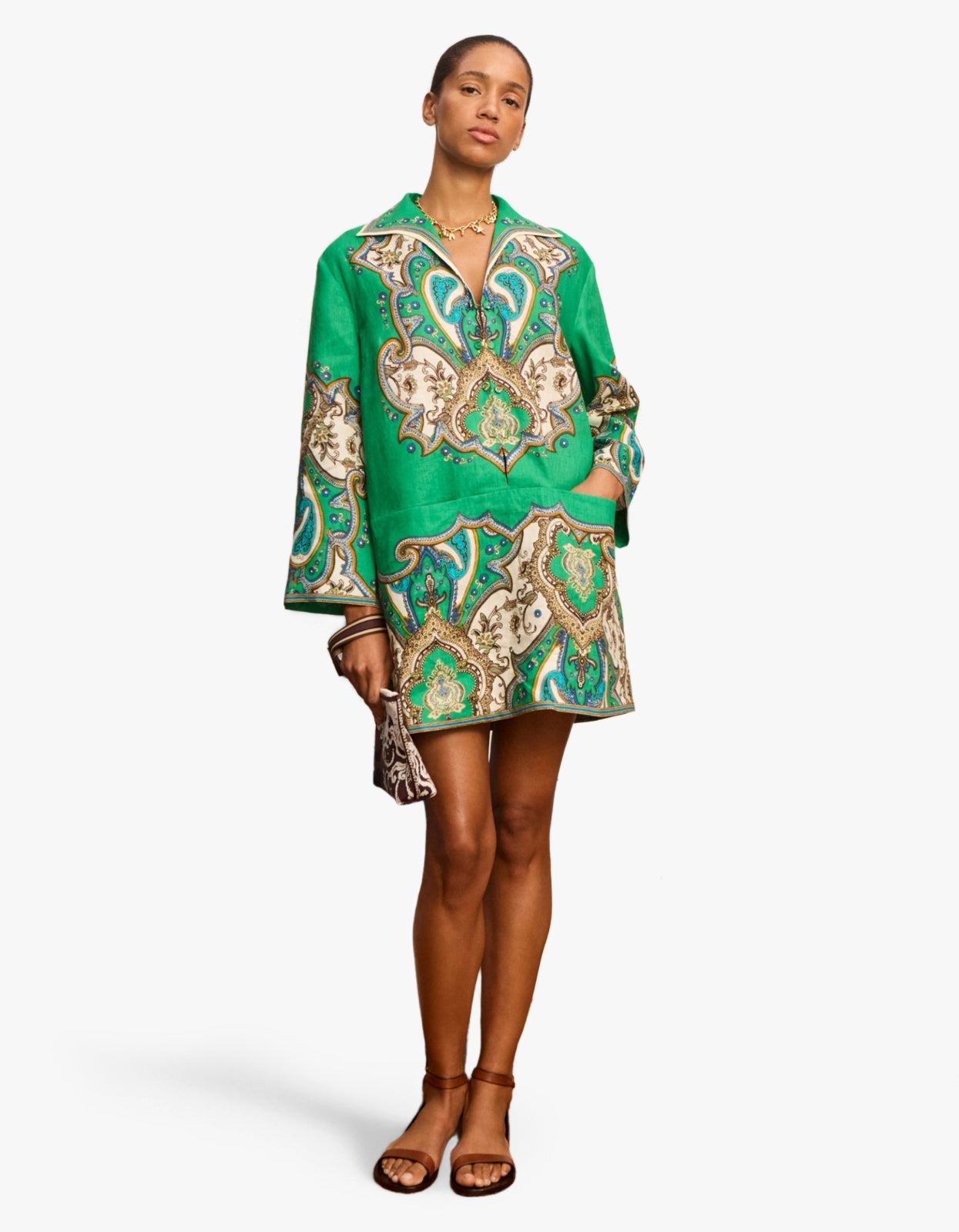 jade silk mini dress 'Chantelle' Jade Silk Organza Open Back Mini Dress