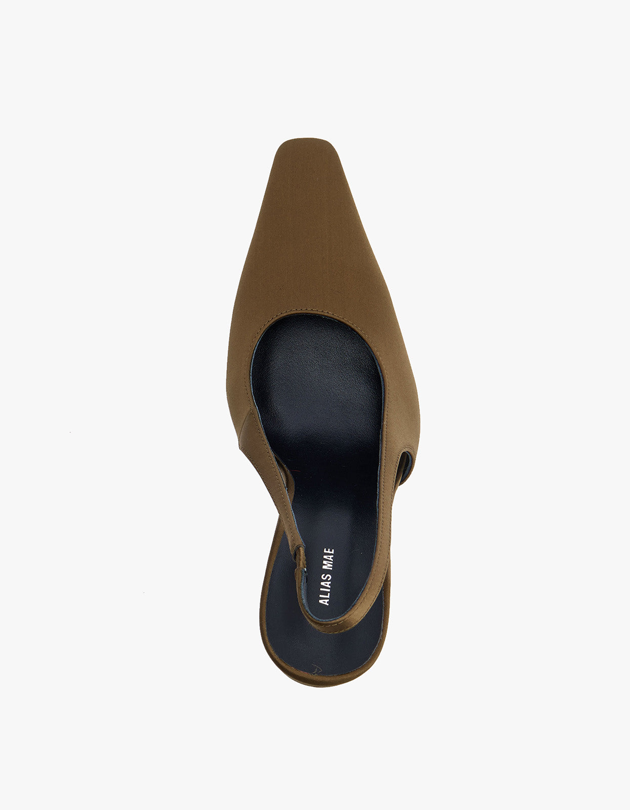 Flora Heel - Moss Satin