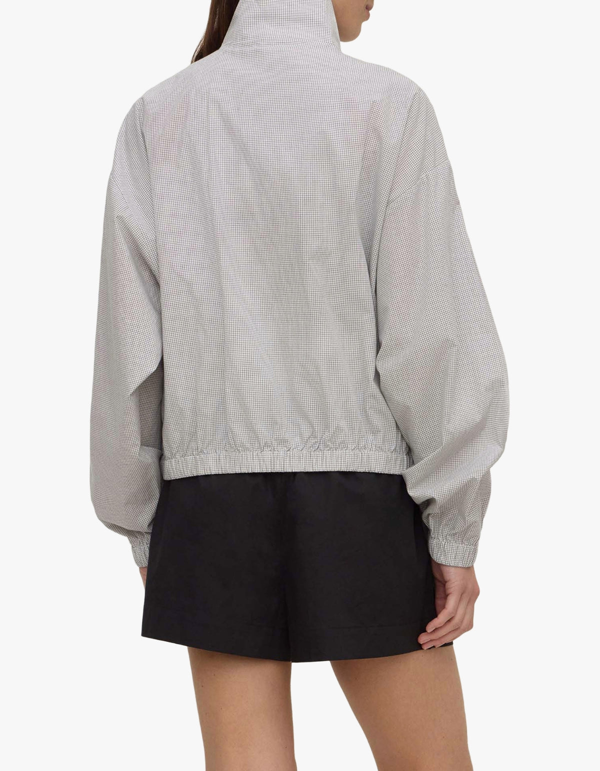 Phoenix Cotton Drawstring Jacket - Miro Check
