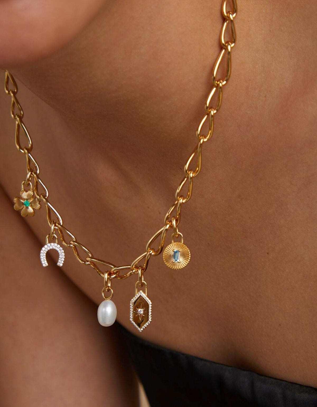 Clover Talisman Charm - Gold