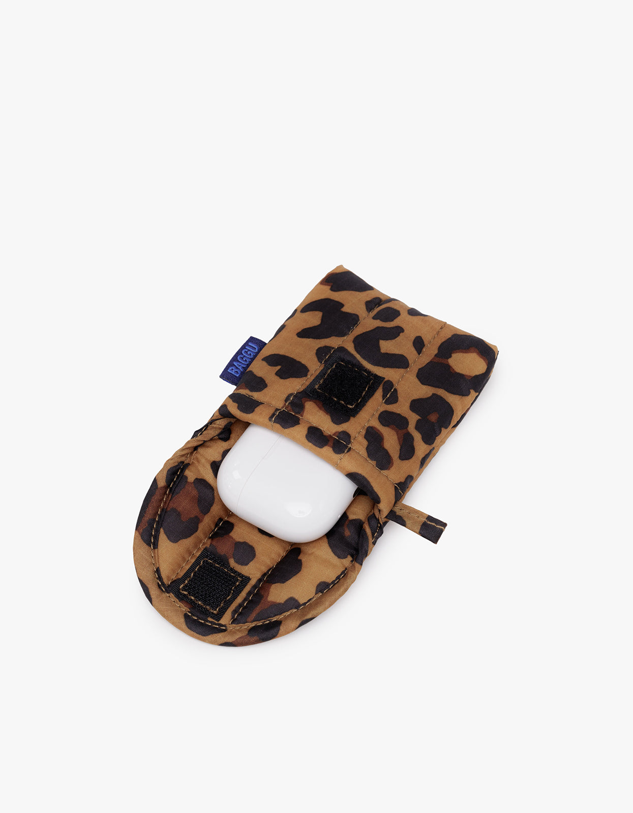 Puffy Earbuds Case - Leopard