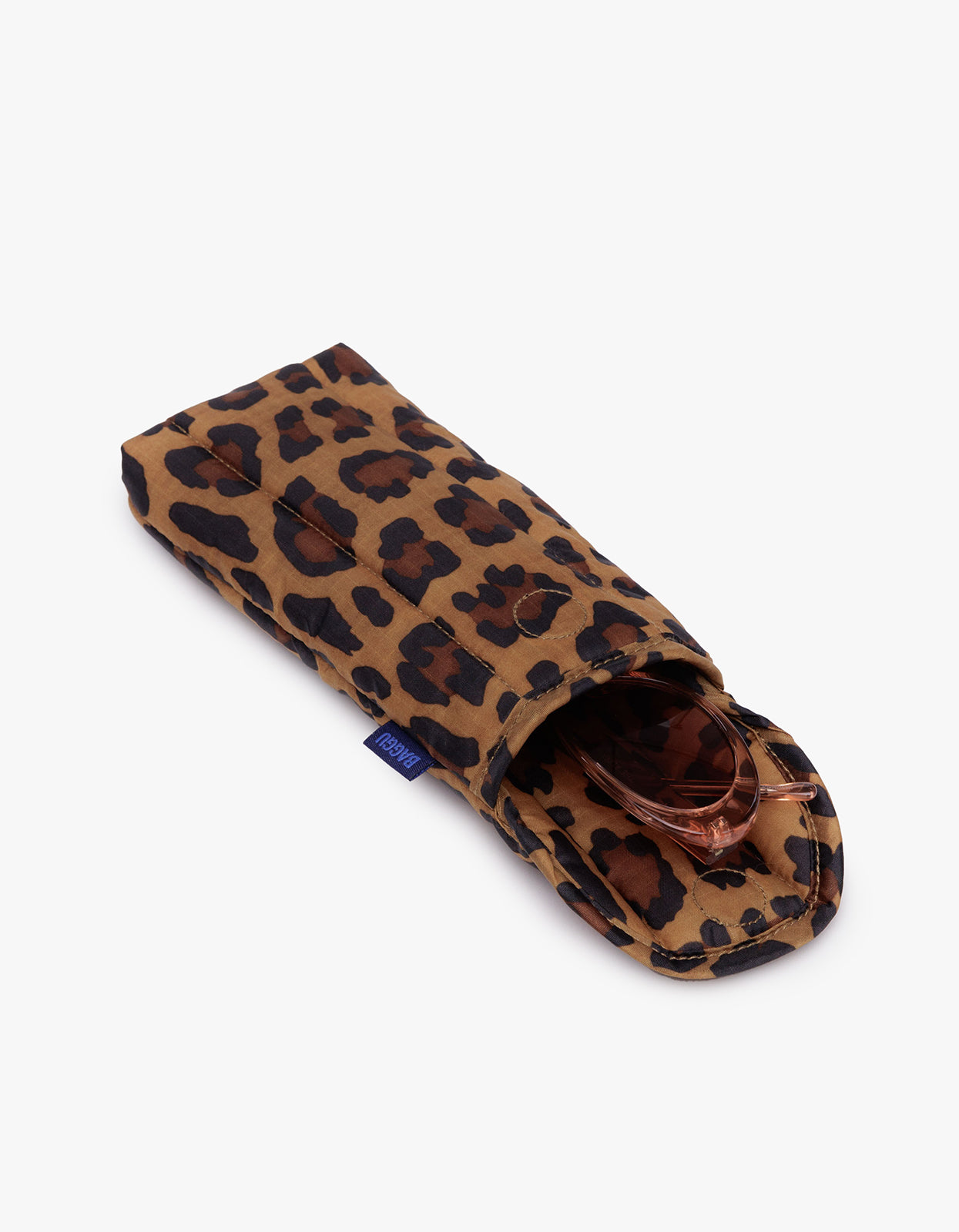 Puffy Glasses Sleeve - Leopard