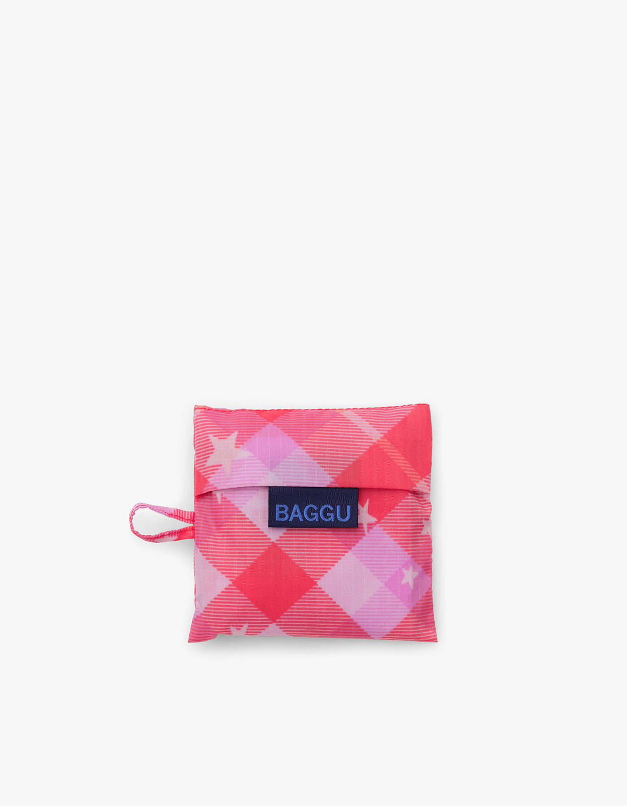 Baby Baggu - Pink Star Plaid