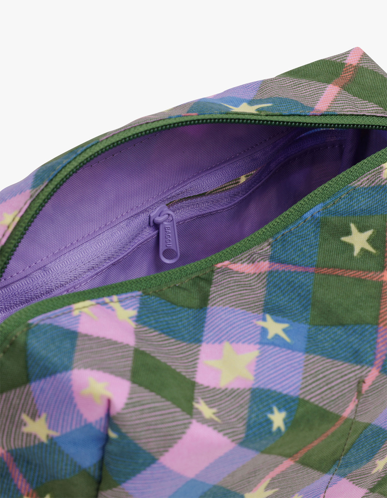 Dopp Kit - Green Star Plaid