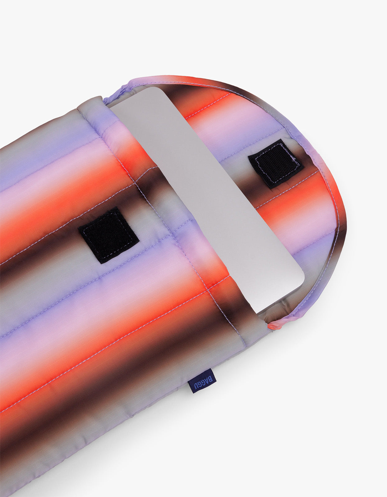 Puffy Laptop Sleeve 13Inch - Gradient Stripe Poppy Lilac