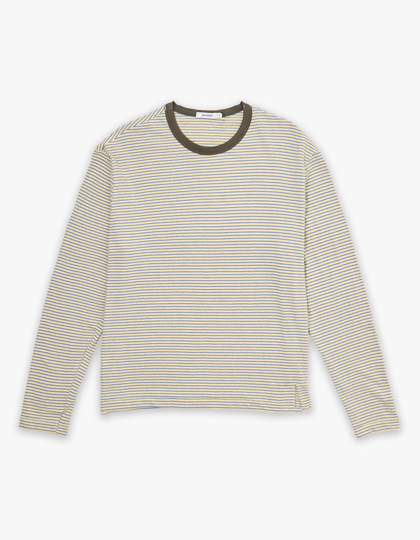 Stripe Boyfriend Htg L/S T-S - Yellow/Purple
