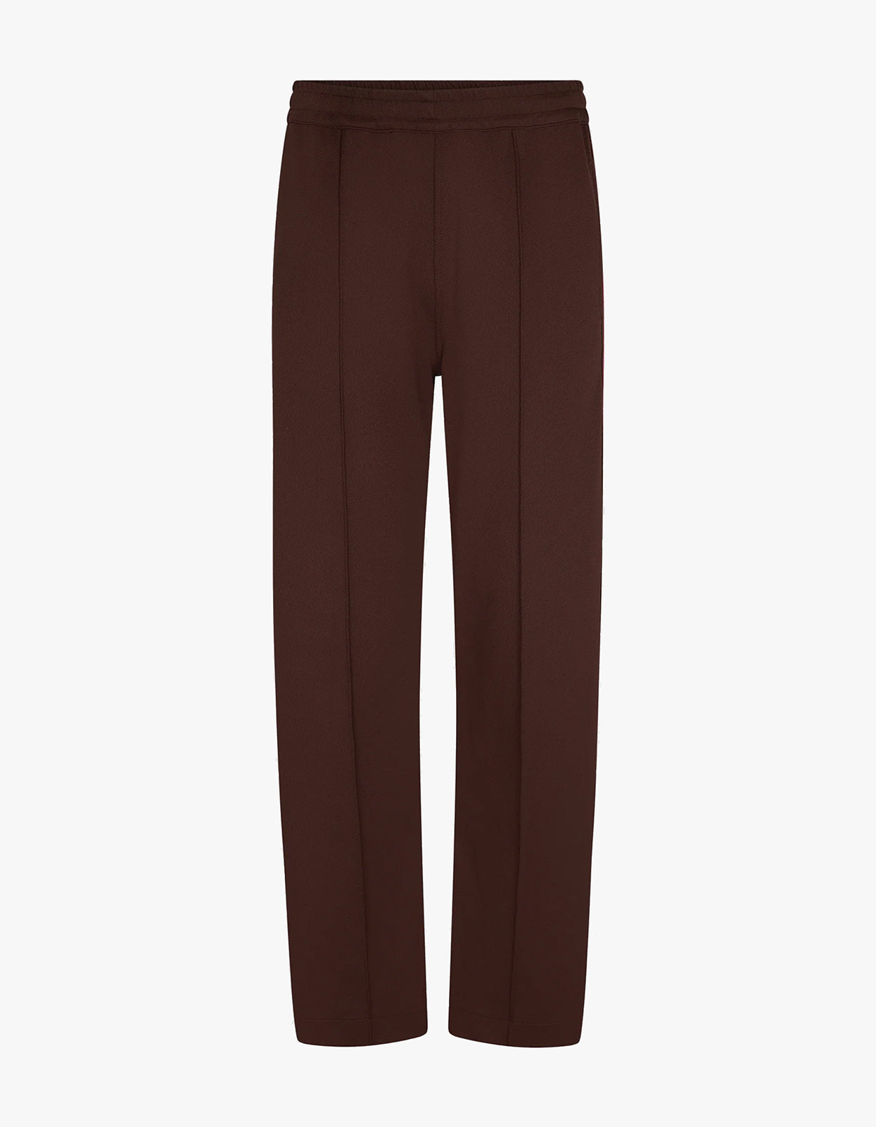 Twill Stripe Detail Pant - Carob / Red