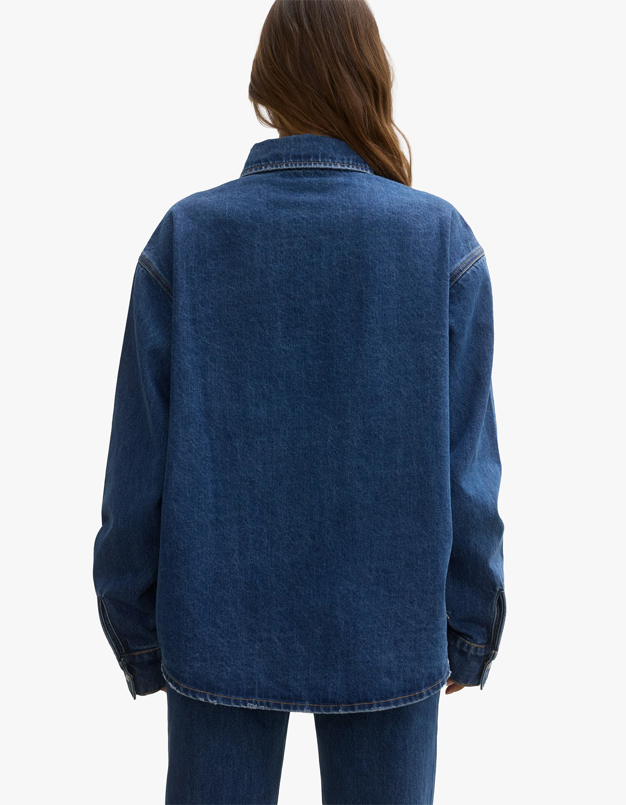 Harper Denim Shacket - Denver Blue