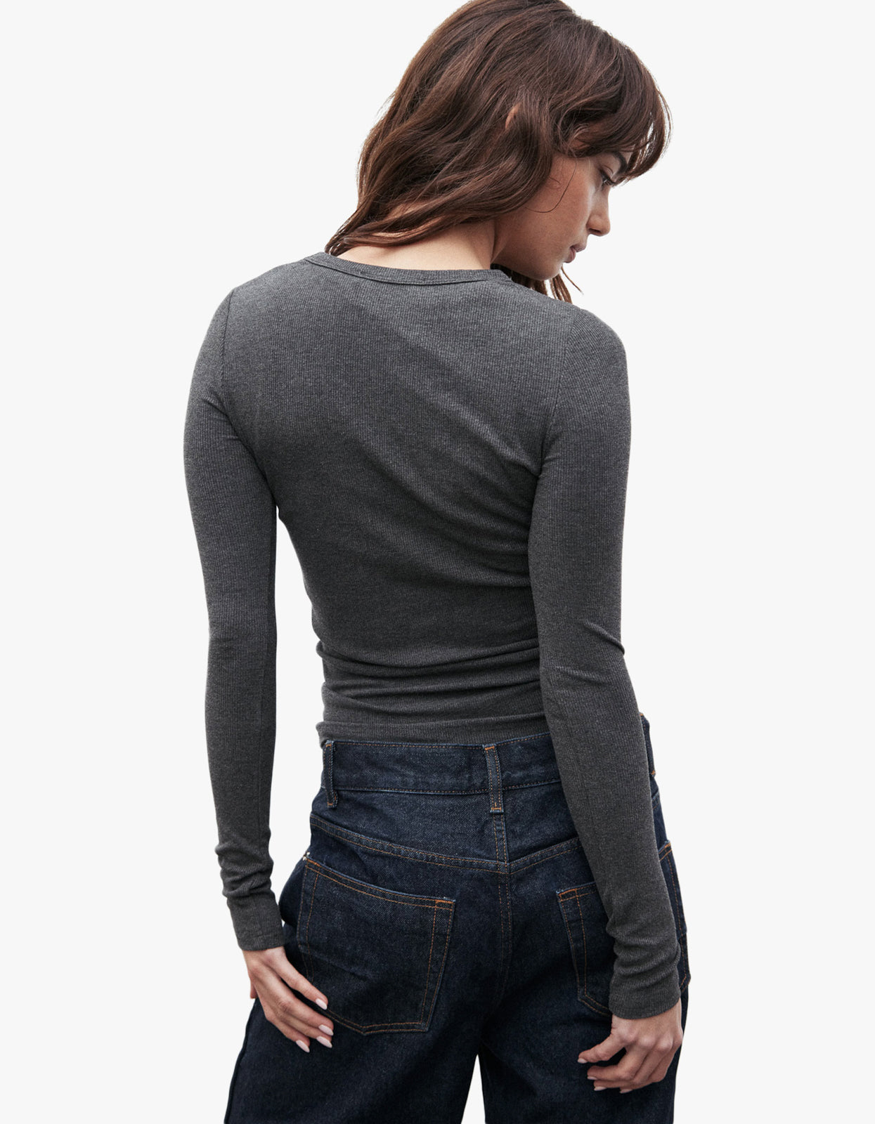 Nyla Top - Dark Heather Grey