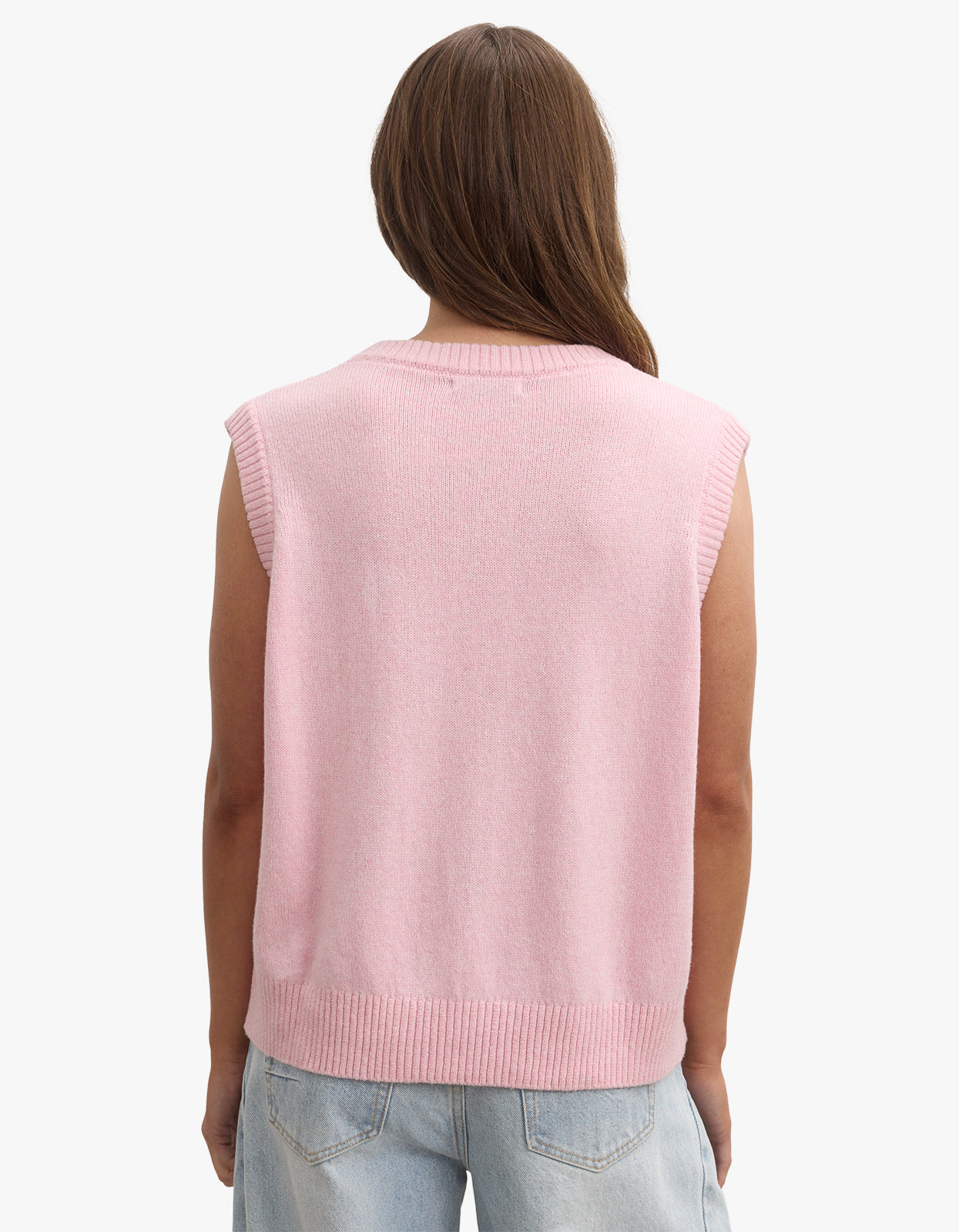 Ember Knit Vest - Bubblegum