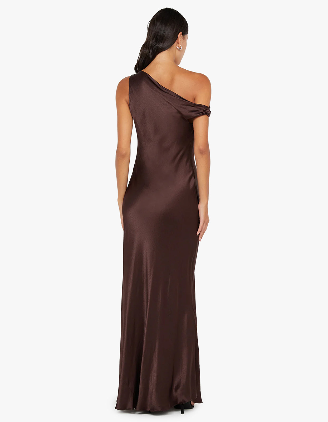 Sol Asym Dress - Dark Chocolate